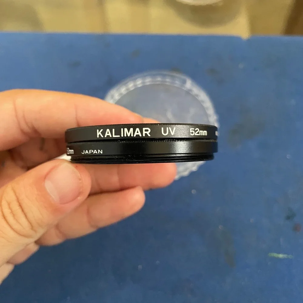 Kalimar 52mm‎ UV and Skylight 1A Lens Filter Set Japan Korea with Case